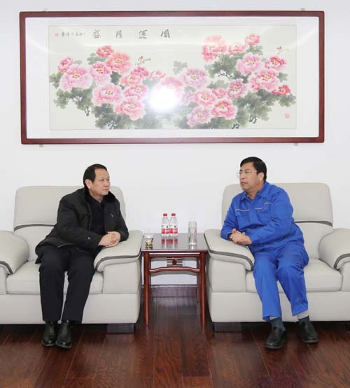 洛陽市工信委主任王玉峰到萬基控股集團調研經(jīng)濟運行情況